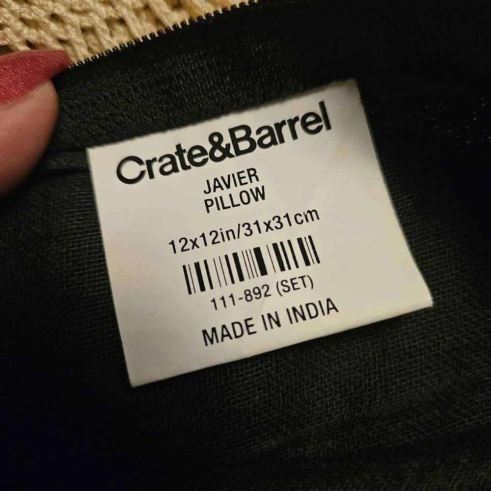 SET 2 Crate & Barrel Javier Pillow Covers 12